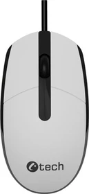 C-Tech WM-10W Wired Mouse weiß/schwarz, USB