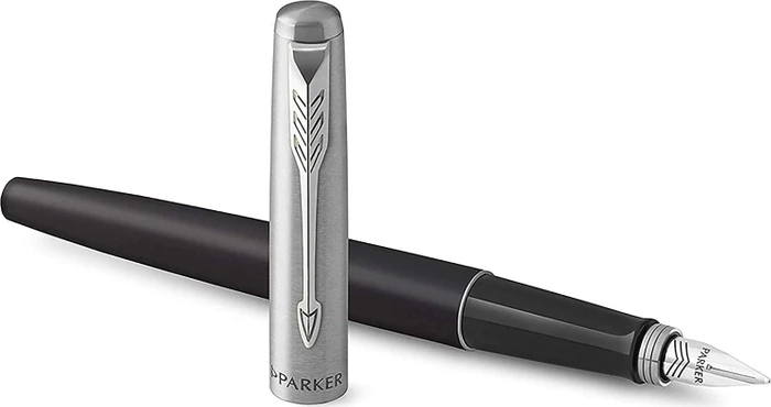Parker Jotter bond street black, rechte Hand, mittel, Geschenkbox