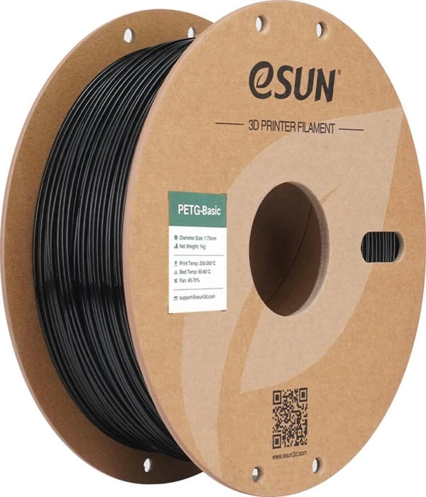 eSUN 3D PETG, Black, Spule, 1.75mm, 1.00kg
