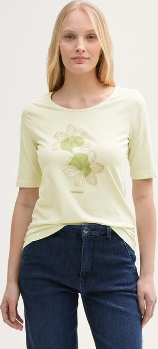 Tom Tailor Print T-Shirt kurzarm touch of mint (Damen)