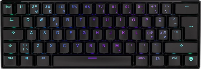 Endorfy Thock Compact Wireless Red, PBT, LEDs RGB, hot-swap, Kailh Box RED, USB/Bluetooth, ND