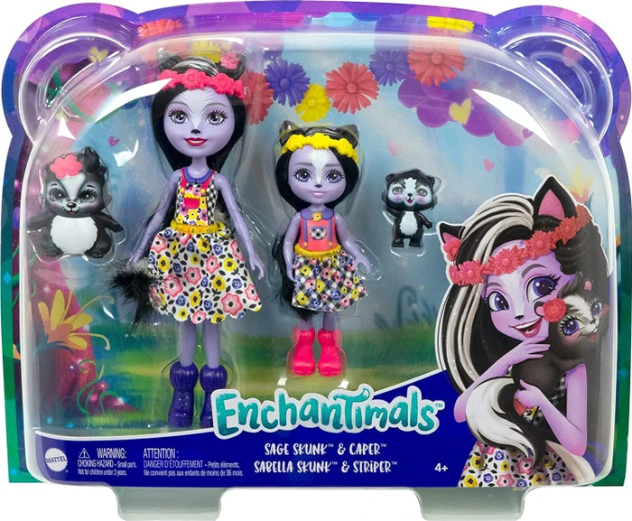 Mattel Enchantimals - Sage Skunk und kleine Schwester