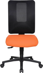Topstar Open X (N) Bürostuhl, Fußkreuz Kunststoff schwarz, Bezug Stoff orange