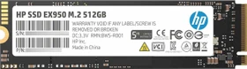 HP SSD EX950 M.2 512GB, M.2 2280 / M-Key / PCIe 3.0 x4