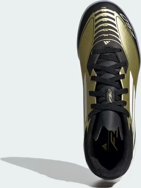 adidas F50 League Messi TF gold metallic/cloud white/core black (Junior)