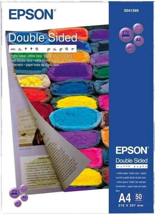 Epson Double Sided Matt Fotopapier matt weiß, A4, 178g/m², 50 Blatt
