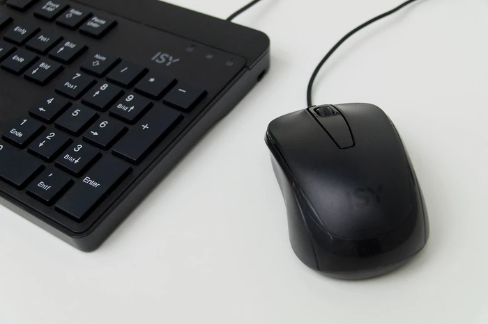 ISY ICM-1000 Optical Mouse schwarz, USB