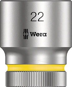 Wera 8790 HMC Zyklop Außensechskant Steckschlüssel 1/2", 22x37mm