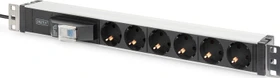 Digitus 19" Steckdosenleiste, 1HE, 6-fach, 250V, 1.8m
