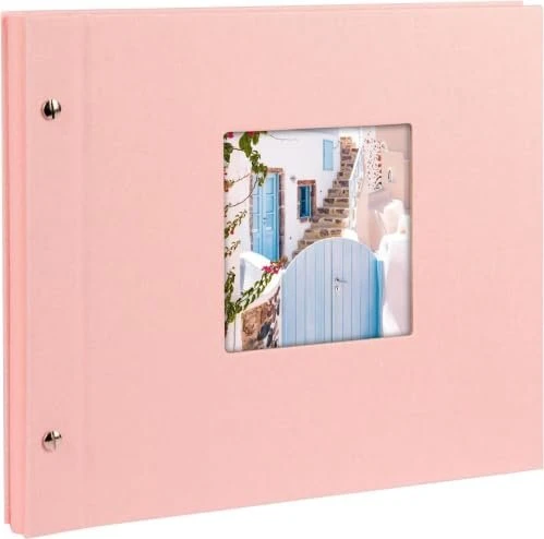 Goldbuch Schraubalbum Bella Vista 30x25 weiße Seiten rosa