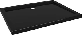 vidaXL Duschwanne ABS rechteckig 70x90cm schwarz