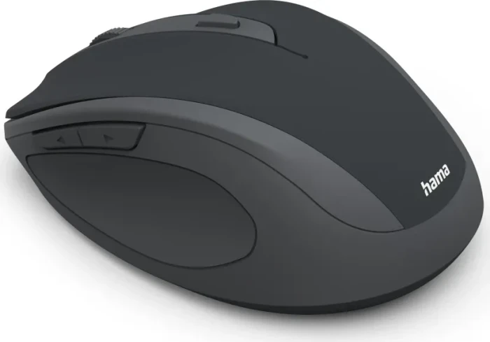 Hama WM-400 Silent Wireless 6-Button Mouse schwarz/grau, USB