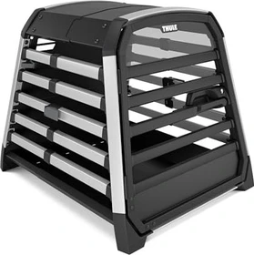 Thule Allax M kompakt, Hundebox fürs Auto, schwarz/grau