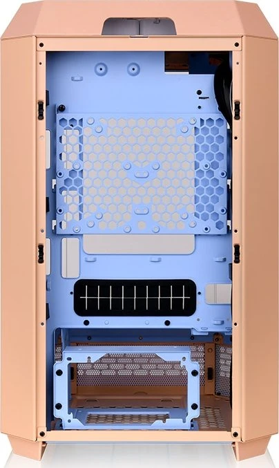 Thermaltake The Tower 300 Peach Fuzz, rosa, Glasfenster