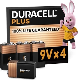 Duracell Plus 9V-Block, 4er-Pack