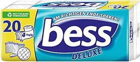 bess Deluxe Toilettenpapier 4-lagig weiß, 20 Rollen