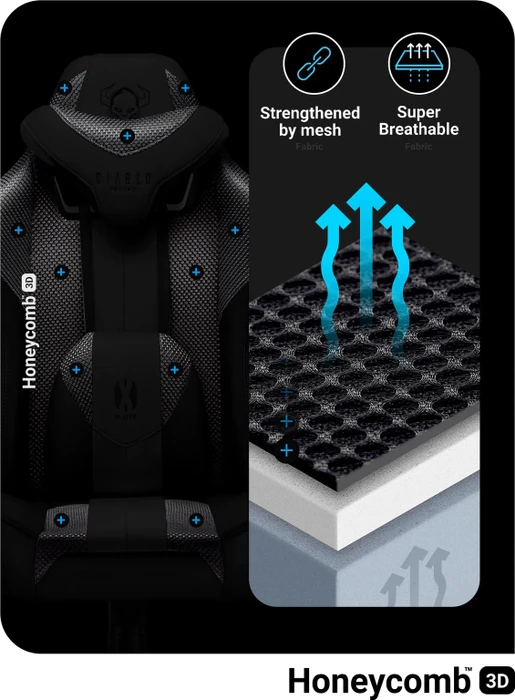 Diablo Chairs X-Player 2.0 King Gamingstuhl, schwarz