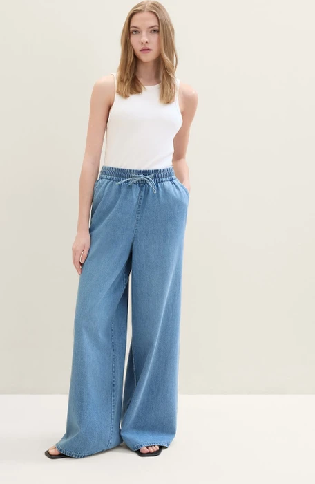 Tom Tailor Volume Flare Soft Jeans Jeans used light stone blue denim (Damen)
