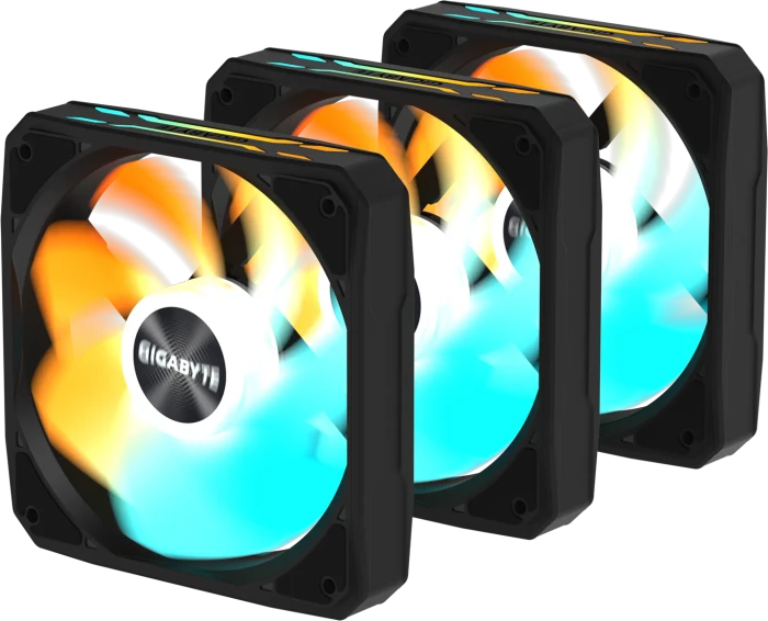 GIGABYTE AORUS EZ Chain RVS Fan 120, schwarz, 120mm, 3er-Pack