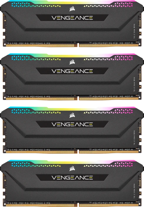 Corsair Vengeance RGB PRO SL schwarz UDIMM 32GB Kit, DDR4-3200, CL16-20-20-38