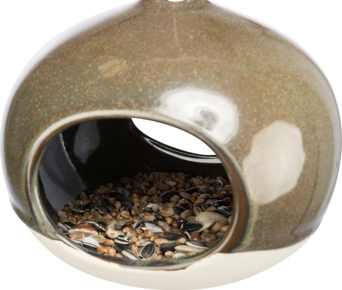 Trixie Vogelfutter-Bowl, beige/braun