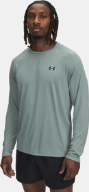 Under Armour Tech Funktionsshirt langarm silica green/black (Herren)
