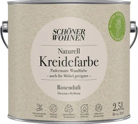 Schöner Wohnen Naturell Kreidefarbe innen rosenduft dezentes hellrosa, 2.5l