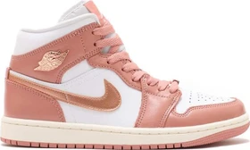 Nike Air Jordan 1 Mid SE red stardust/white/sail/metallic copper (Damen)