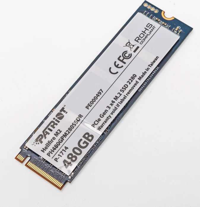 Patriot Hellfire 480GB, M.2 2280 / M-Key / PCIe 3.0 x4