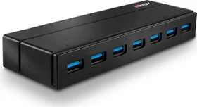Lindy USB-Hub, 7x USB-A 3.0, USB-B 3.0 [Buchse] (43228)