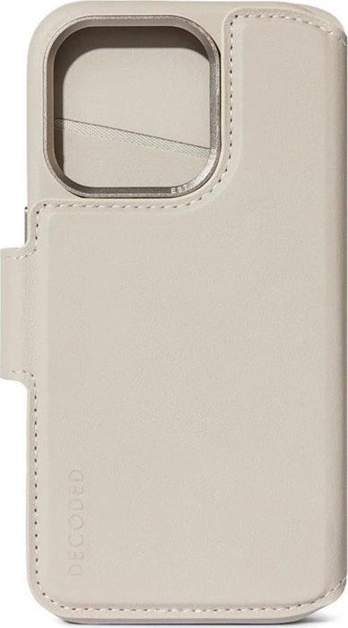 Decoded Leather Detachable Wallet MagSafe für Apple iPhone 15 Clay