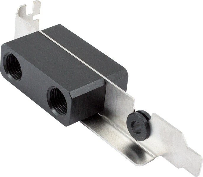 Aqua Computer Gehäusedurchführung und Kabeldurchführung, 2x G1/4" auf 2x G1/4", Slotblende, PCI-Slot