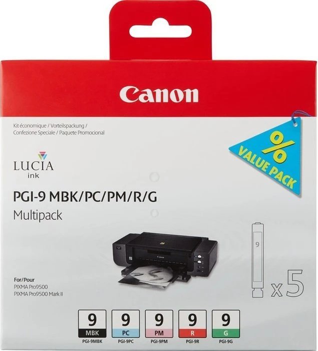 Canon Tinte PGI-9MBK/PC/PM/R/G Multipack