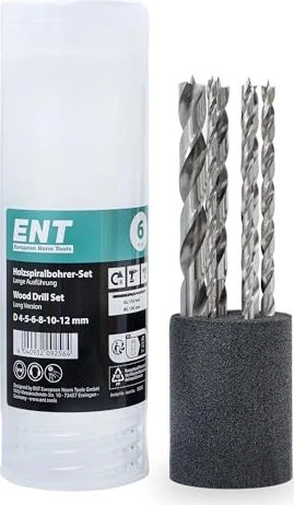 ENT HSS-G Holzbohrer-Sortiment, 6-tlg.