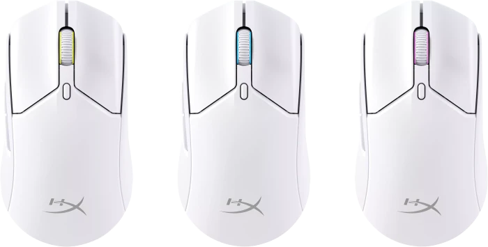 HP HyperX Pulsefire Haste 2 Wireless weiß, USB/Bluetooth