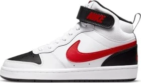 Nike Court Borough Mid 2 white/black/university red (Junior)