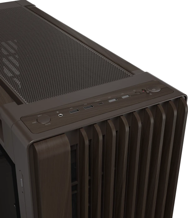 ASUS ProArt PA602 Wood Edition Retro Brown, braun, Tempered Glass Panel, Glasfenster
