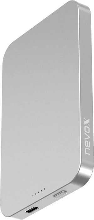 Nevox Wireless Magnetic Powerbank 5000mAh silber