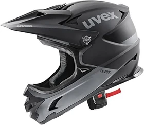 UVEX Hlmt 10 Bike Fullface-Helm black/grey matt