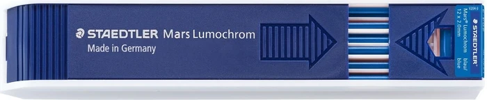 Staedtler Mars Lumochrom 204 Fallmine HB 2.0mm blau, 12er-Pack