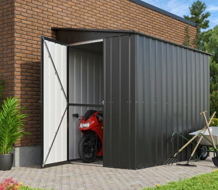 Globel Lean To 58 Anlehn-Gerätehaus anthrazit
