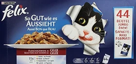 Purina Felix So gut wie es aussieht Fleisch, 4.40kg (44x 100g)