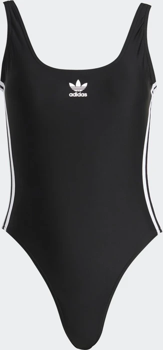 adidas Adicolor 3-Streifen Badeanzug schwarz/weiß (Damen)