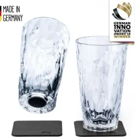 Silwy 2er-Set Magnet Kunststoff Longdrink Becher 300ml grey