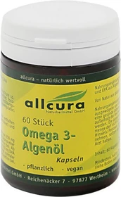 allcura Omega-3 Algenöl Kapseln, 60 Stück