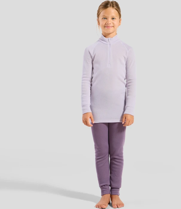Odlo Active Warm Eco Half-Zip Funktionsshirt langarm misty lilac (Junior)