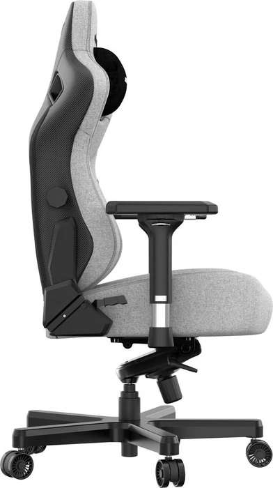 Anda Seat Kaiser 3 Premium L Gamingstuhl, Ash Gray, Stoff grau