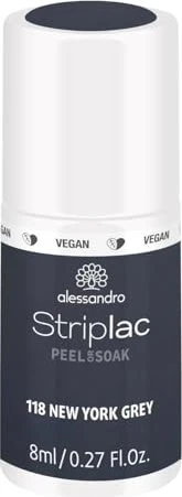 Alessandro StripLac Nagellack 176 New York Grey, 8ml