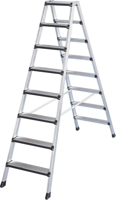 Zarges Comfortstep B Alu 2-tlg. Stehleiter, 2x 6 Stufen