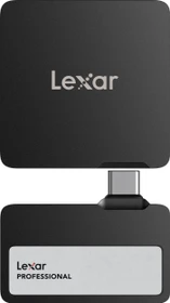 Lexar Professional Go Portable SSD with Hub (SL400), schwarz, 2TB, USB-C 3.2